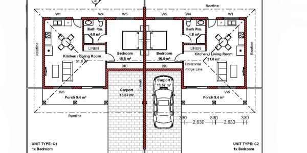 Rivendel Estate:  Omaruru:  Beautiful, BRAND NEW 1 BEDR Townhouses are for Sale