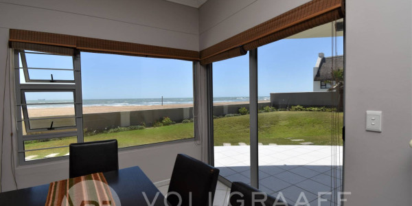 Right on the beach with uninterrupted sea views all round.